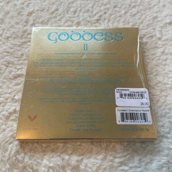 Goddess II GLŌgirl New Sealed Cosmetics Eyeshadow Palette Bright Pigment - Picture 5 of 5